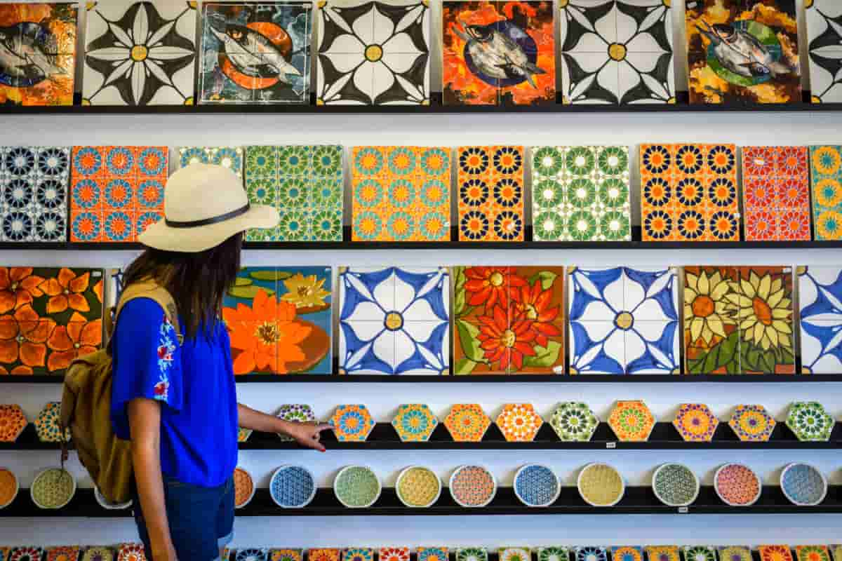  Orla Kiely Ceramic Tiles; Rectangular Square Shapes Lightweight Clay Material 