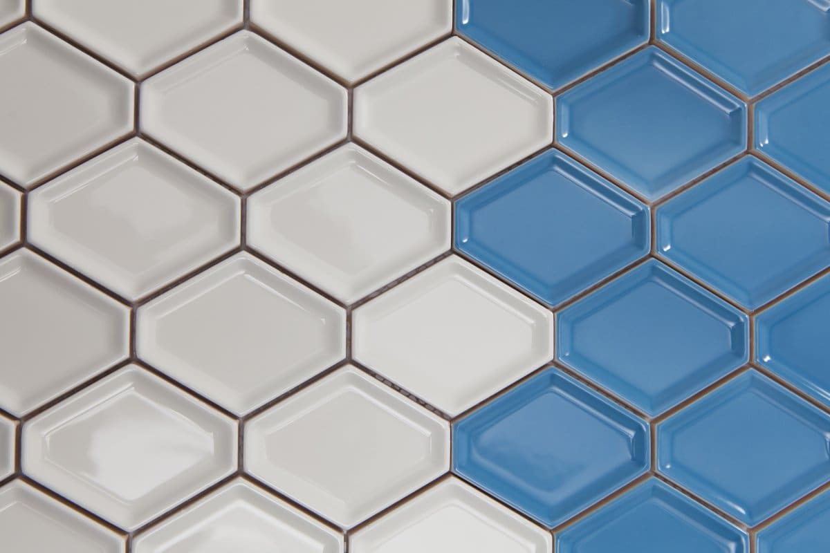  Matte Hexagon Ceramic Tile; Anti Scratch Wear Acid Alkaline Substances Pressure Resistant 