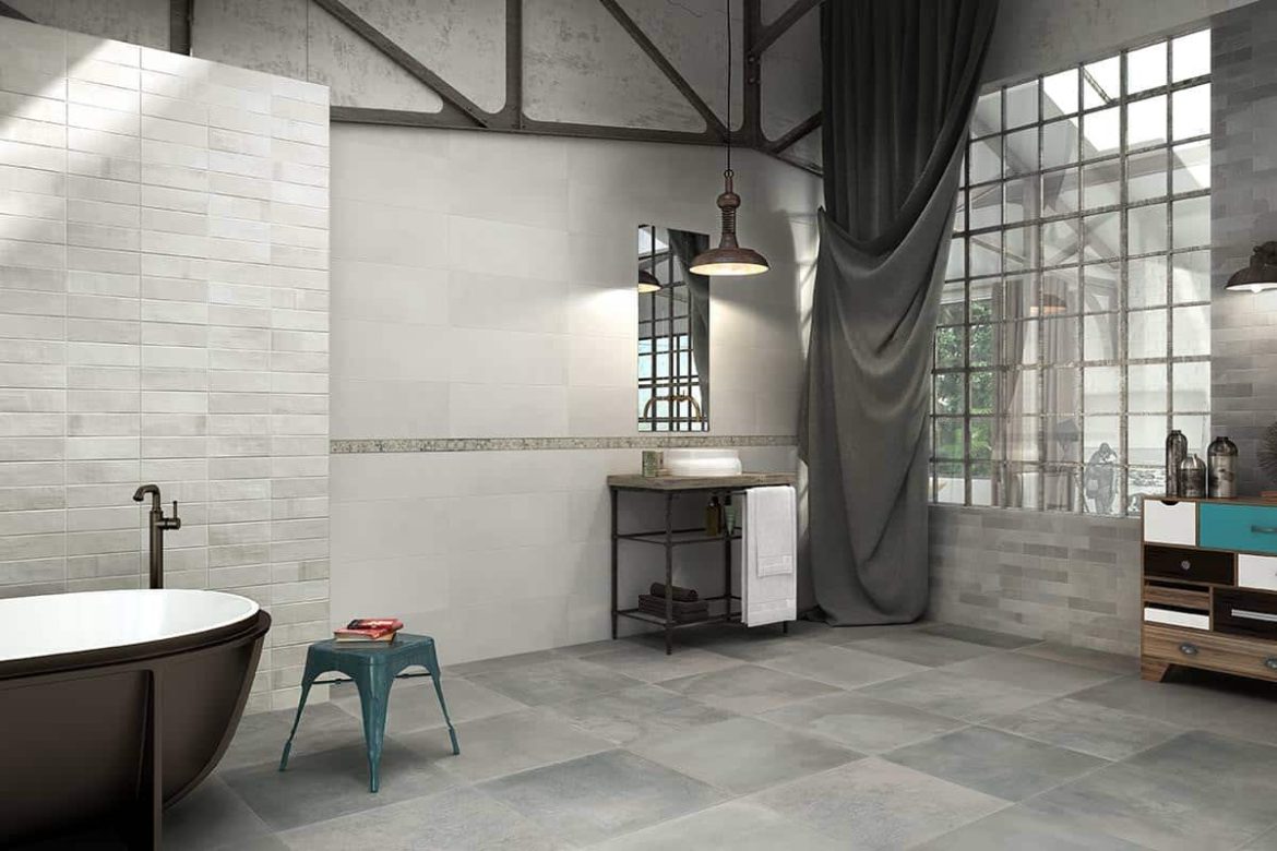 Daltile Unglazed Ceramic Tile; White Gray Black Colors Matte Surface