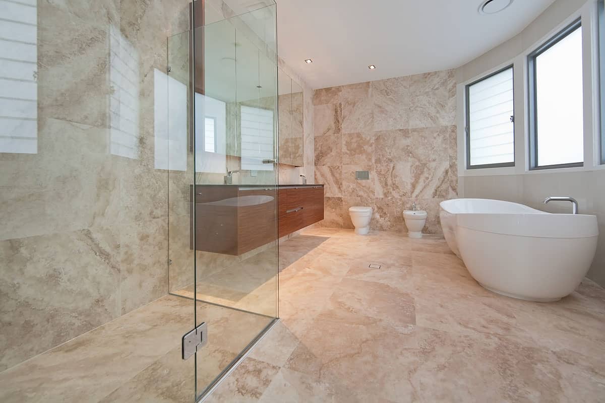  Indoor Travertine Tiles; Brown Gray Creamy Soft Texture Lower Hardness 