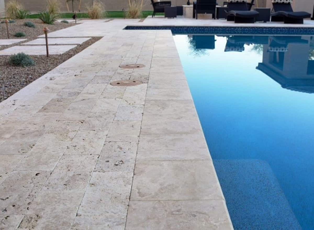  Non Slip Travertine Tiles; Non Slip Mineral Deposits Buildings Factories Floor 