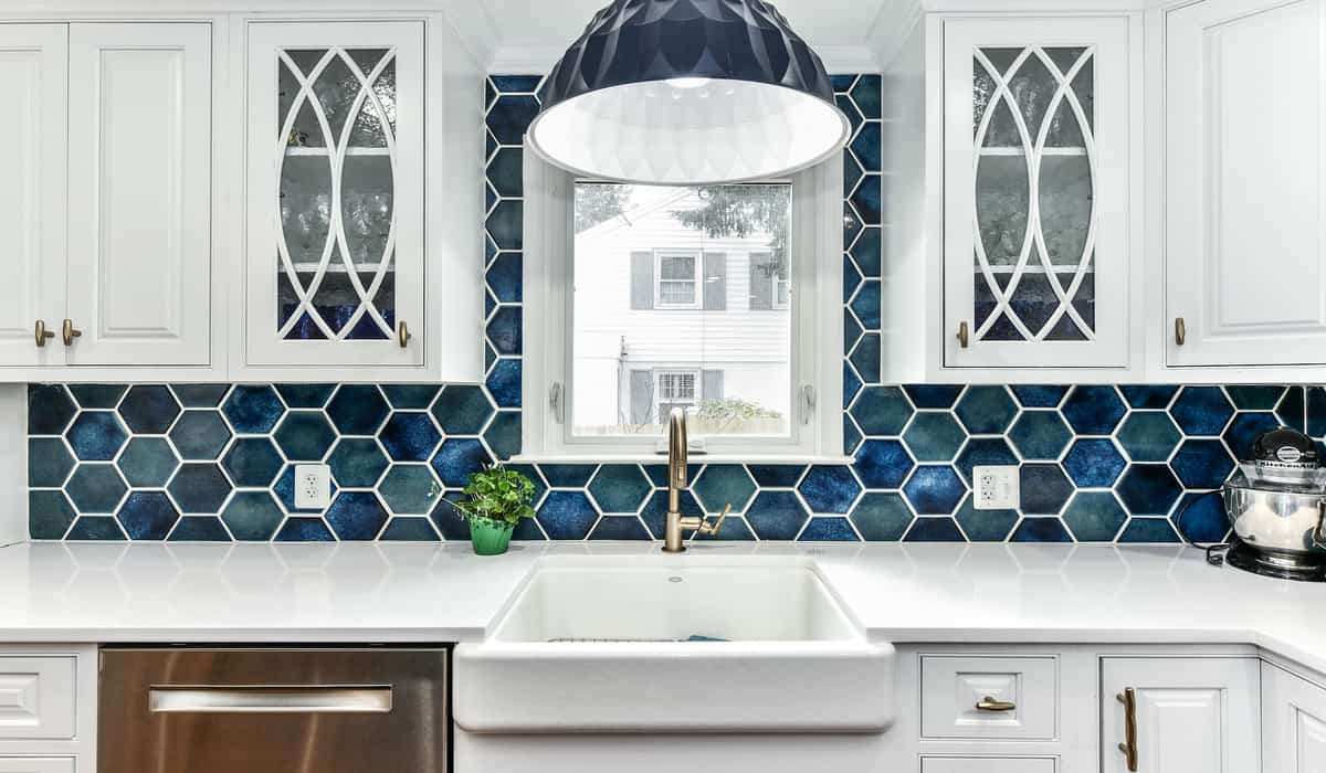  blue kitchen backsplash tile | Buy at a cheap price 